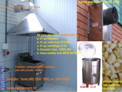 Micro Industria  Alho Frito e outros - complemento para Industrias de tempero - AGMAC - KAF-50