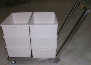 CARRO PLATAFORMA INOX - AGMAC - CPX-400/600