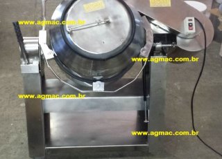 Misturador Drageador especial inox  (betoneira) - MCB - 100 - DRG - kit drageador p/ cobertura amendoim