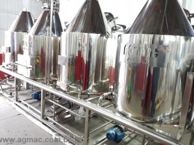 COZINHA CERVEJEIRA  - AGMAC-CCT-250L PLUS + 1 PANELA EXTRA