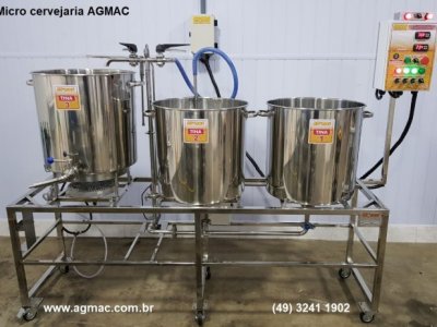 MICRO COZINHA CERVEJEIRA BIBLOCO - AGMAC-MCCT-100L/mista eletrica e a gás