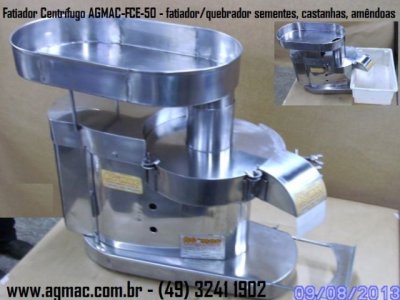 FATIADOR/LAMINADOR CENTRÍFUGO DE AMÊNDOAS,CASTANHAS, E SIMILARES - AGMAC-FCE-50