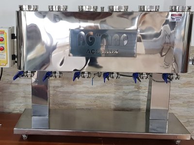 Envasador Manual Pastas* ex: amendoim e castanhas- Self service - Banho maria - AGMAC-EBM-R6/5L-INOX