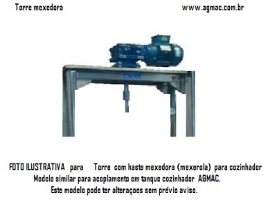 TORRE COM HASTE MEXEDORA PARA COZINHADOR - AGMAC-TCM-50