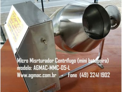 MICRO MISTURADOR CENTRIFUGO 5 litros - MISTURADOR BETONEIRA  DE CAIPIRINHA - AGMAC-MMC-5L